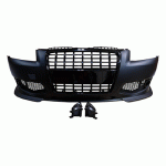 FRONT BUMPER COMPLETE (S3 LOOK) WITH HOLES FOR PARK DISTANCE CONTROL AND HEAD LAMP WASHERS AUDI A3 03-08