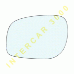 GLASS FOR DOOR MIRROR LEFT WITH HEATER -00 ROVER FREELANDER 98-07