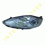 HEAD LAMP LEFT WITH MOTOR SILVER H1/H7 OE FORD FIESTA 08-13 