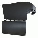 НАКРАЙНИК ЗА ЗАДНА БРОНЯ ЛЕВ ДЪЛЪГ ЧЕРЕН PEUGEOT PARTNER 15-19