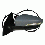 DOOR MIRROR LEFT ELECTRICAL WITH HEATER AND INDICATOR FOLDABLE PRIMED AND DOWN LIGHTS VW SCIROCCO 08-14 
