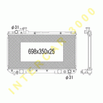 РАДИАТОР ВОДЕН 698x350x25 2.0i 16V БЕНЗИН +/- A/C 94-00 (NISS.64706) TOYOTA RAV 4 94-00 