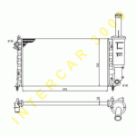 COOLING RADIATOR 579x322x23 -99 FIAT PUNTO 93-99 