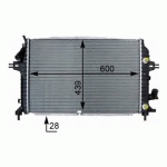 COOLING RADIATOR (NISSENS 63115A) OPEL ZAFIRA 08-12 