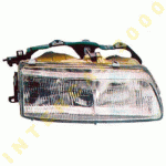 HEAD LAMP RIGHT H4/H1 -90 HONDA CIVIC SEDAN-H/B 88-92