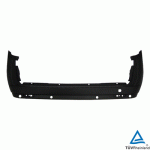 REAR BUMPER BLACK WITH DOUBLE DOOR WITH HOLES FOR PARK DISTANCE CONTROL WITH TUV OPEL COMBO 12- 