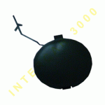 COVER FOR TOW HOOK IN FRONT BUMPER (METAL CARBON) FIAT PUNTO EVO 09-12