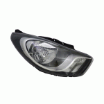 HEAD LAMP RIGHT ELECTRICAL WITH MOTOR BLACK H4 HYUNDAI i10 11-14