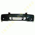 FRONT BUMPER PRIMED BLACK WITH OR WITHOUT HOLES FOR FOG LAMPS SEDAN -01 HYUNDAI ACCENT SEDAN- H/B 5DR 99-02