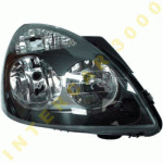 HEAD LAMP RIGHT ELECTRICAL BLACK FRAME H1/H7 RENAULT CLIO 01-06 