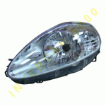HEAD LAMP LEFT ELECTRICAL WITH MOTOR CHROME 09/08- H4 FIAT PUNTO GRANDE 05-12 