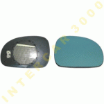 GLASS FOR DOOR MIRROR RIGHT ELECTRICAL WITH HEATER -99 PEUGEOT 406 96-04