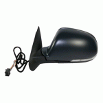 DOOR MIRROR LEFT ELECTRICAL PRIMED WITH HEATER AND INDICATOR AND FOOT LAMP ASPHERICAL GLASS 7 PIN SKODA OCTAVIA 09-13