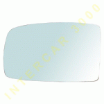 GLASS FOR DOOR MIRROR LEFT WITH HEATER -09 FIAT PANDA 03-12 