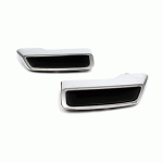 STRIPS CHROME FOR REAR BUMPER WITH HOLE FOR TAILPIPE RIGHT + LEFT SET PEUGEOT 5008 16-