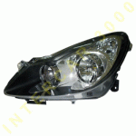 HEAD LAMP LEFT ELECTRICAL WITHOUT MOTOR SMOKED H7/H1 OPEL CORSA D 06-11