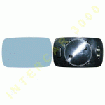 GLASS SHORT WITH HEATER FOR RIGHT DOOR MIRROR (15.5 cm) 98- BMW 5 series E39 96-03 