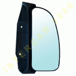 GLASS FOR DOOR MIRROR RIGHT SMALL WITH BASE 99- PEUGEOT BOXER 94-06 