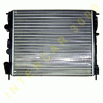 COOLING RADIATOR 480x414 1.0i(D7D) 1.2i(D7F) 1.2 16V(D4F) 1.4i(K7J) 1.6 16V(K4M) 1.9TDi(F9Q) WITH A/C (NISS.637931) RENAULT CLIO 01-06 