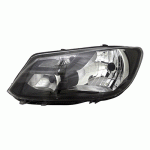 HEAD LAMP LEFT ELECTRICAL WITH MOTOR BLACK H4 13- VW CADDY 10-15