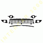 РЕШЕТКА В ПРЕДНА БРОНЯ С ДУПКИ ЗА ХАЛОГЕНИ КОМПЛЕКТ(6 броя) RENAULT SCENIC 06-08