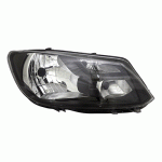 HEAD LAMP RIGHT ELECTRICAL WITH MOTOR BLACK H4 13- VW CADDY 10-15