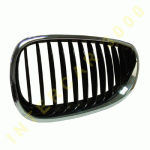 GRILL LEFT PLASTIC BLACK WITH CHROME FRAME BMW 5 series E60 SEDAN - E61 WAGON 03-07 