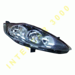 HEAD LAMP RIGHT WITH BLACK HOUSING ELECTRICAL WITH MOTOR H1/H7 OE FORD FIESTA 08-13 