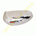 DOOR MIRROR COVER RIGHT CHROME FIAT 500 07- 