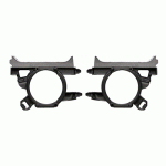 GRILL IN FRONT BUMPER RIGHT+LEFT WITH HOLES FOR FOG LAMPS SET RENAULT CLIO 13-16