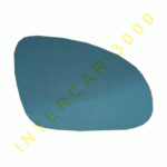 GLASS WITH HEATER FOR RIGHT DOOR MIRROR BLUE 06- SKODA SUPERB 02-08