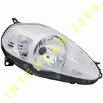 HEAD LAMP RIGHT ELECTRICAL WITH MOTOR CHROME -08/08 H4 FIAT PUNTO GRANDE 05-12 
