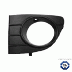 FRONT BUMPER GRILL LEFT WITH HOLES FOR FOG LAMPS BLACK WITH TUV FIAT PUNTO EVO 09-12