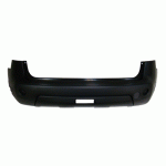 REAR BUMPER BLACK WITH PUNCTURE HOLES FOR PARK DISTANCE CONTROL WITH TUV NISSAN QASHQAI 07-10