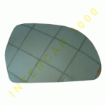 GLASS WITH HEATER FOR RIGHT DOOR MIRROR BLUE SKODA OCTAVIA 09-13