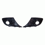 FRONT BUMPER GRILL CHROME WITH HOLES FOR FOG LAMPS (RIGHT+LEFT) SET RENAULT MEGANE COUPE 08-14
