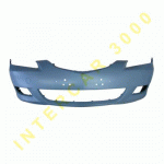 FRONT BUMPER PRIMED WITH COVER FOR TOW HOOK SEDAN -07 MAZDA 3 04-09