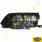 HEAD LAMP LEFT BLACK 01- HELLA BMW 3 series E46 4/5dr.98-05 