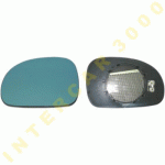 GLASS FOR DOOR MIRROR LEFT ELECTRICAL WITH HEATER -99 PEUGEOT 406 96-04