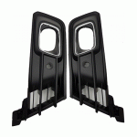 GRILL IN FRONT BUMPER WITH HOLES FOR FOG LAMS WITH PDC AND CHROME FRAME RENAULT CAPTUR 17-