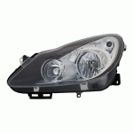 HEAD LAMP LEFT ELECTRICAL WITH MOTOR CHROME/BLACK OPEL CORSA D 06-11