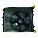 COOLING RADIATOR 430x410 1.0i(ARV)1.2i(AWY/BMD/BME)1.4i(AQW)1.4i 16V(BBY) WITH FAN WITHOUT A/C (NISS.64103) SKODA FABIA 07-10