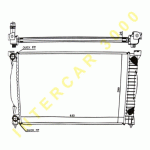 COOLING RADIATOR 632x399x26 1.8i TURBO/1.9TDi/2.0FSi/2.0 16V ALL ENGINES AUTOMATIC GEAR BOX +/- A/C (NISS.60305A) AUDI A4 01-05