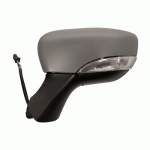 DOOR MIRROR LEFT PRIMED ELECTRICAL WITH HEATER WITH INDICATOR RENAULT CLIO 13-16