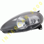 HEAD LAMP LEFT ELECTRICAL WITH MOTOR SMOKED SPORT VERSION WITHOUT EVO -08/08 H4 FIAT PUNTO GRANDE 05-12 