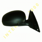 DOOR MIRROR RIGHT WITH CABLE BLACK SKODA FABIA 07-10