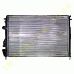 COOLING RADIATOR 585x415x23 1.4i(E7J) 1.6i(K7M) 1.6 16V(K4M) 1.8 16V(F4P) 1.9TDi(F9Q) WITH A/C (NISS.63896) RENAULT MEGANE 99-02 