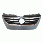 GRILL PLASTIC WITH STRIP CHROME WITH PARK DISTANCE CONTROL VW PASSAT CC 08-12 