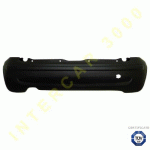 REAR BUMPER BLACK TEXTURED WITH TUV FIAT PANDA 03-12 