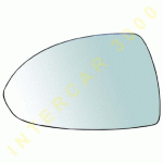 GLASS FOR DOOR MIRROR LEFT ELECTRICAL WITH HEATER OPEL CORSA D 06-11